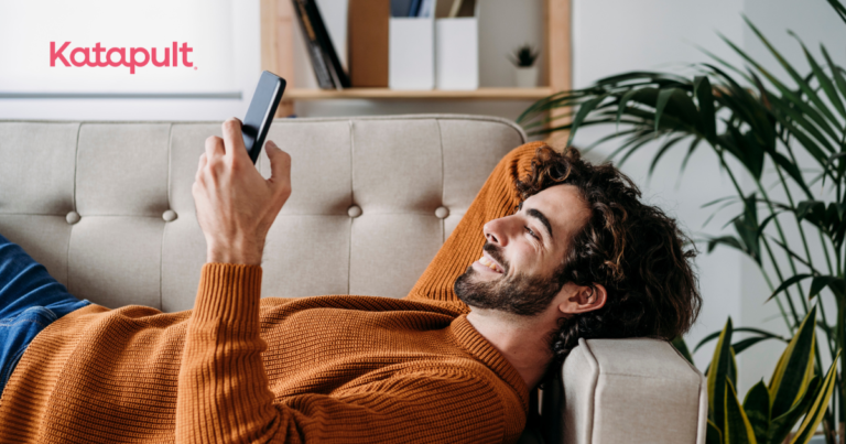 man using a smartphone