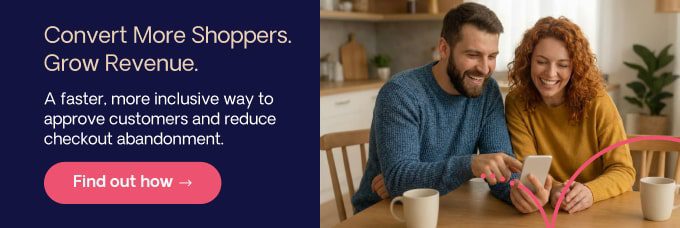 Happy couple shopping online on a mobile phone